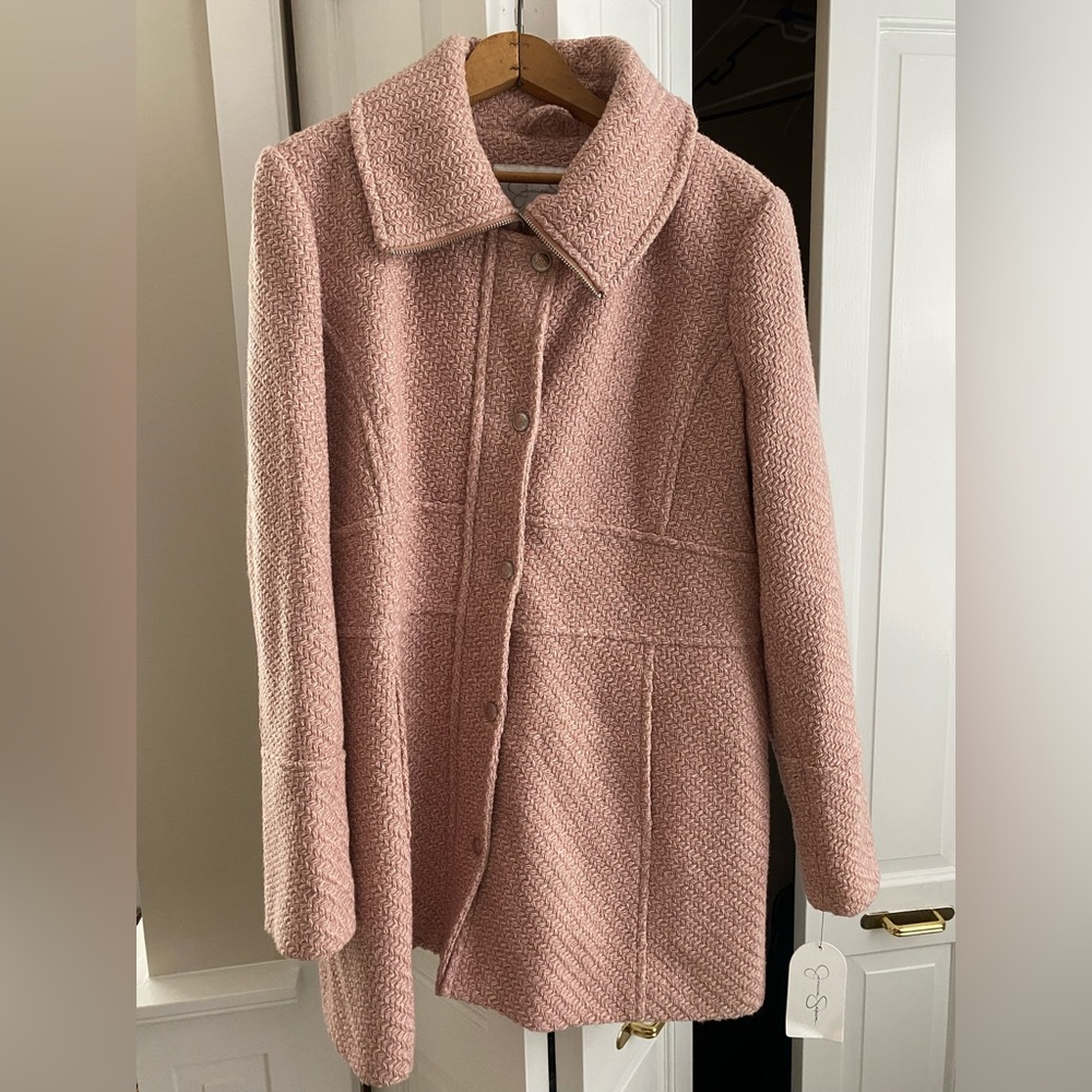 Jessica Simpson pink Peacoat
